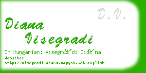 diana visegradi business card